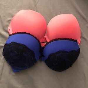 Pink And blue Bra bundle. NWOT